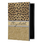 Leopard Spot Gold Glitter Rhinestone PHOTO PRINT