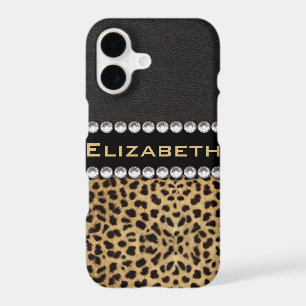 Leopard Spot Rhinestone Diamonds Monogram PHOTO