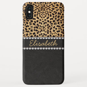 Leopard Spot Rhinestone Diamonds Personalise iPhone XS Max Case