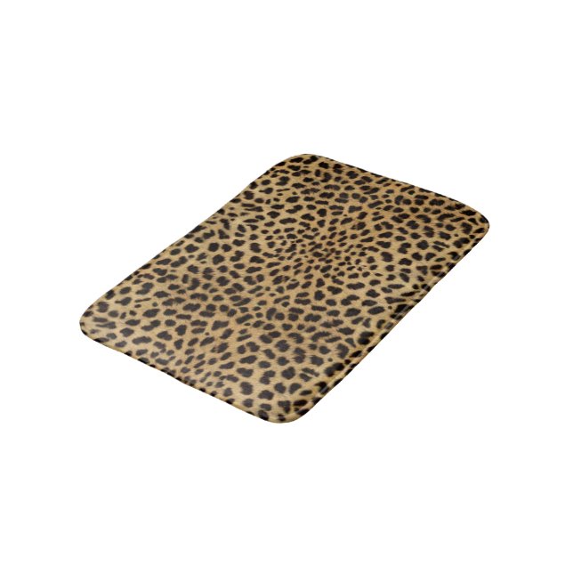 Leopard Spot Skin Bath Mat (Angled)