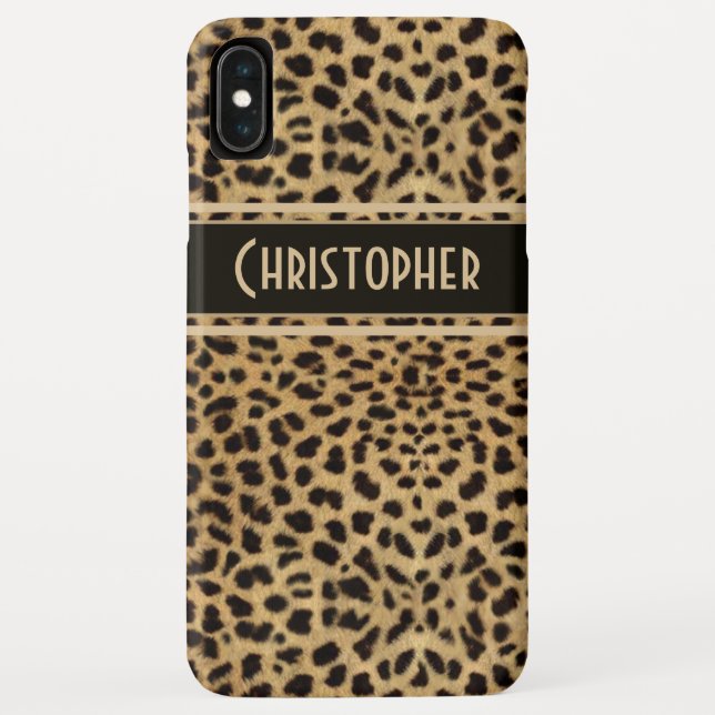 Leopard Spot Skin Print Personalised Case-Mate iPhone Case (Back)