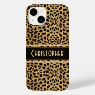 Leopard Spot Skin Print Personalised Case-Mate iPhone 14 Case