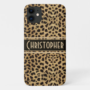 Leopard Spot Skin Print Personalised iPhone 11 Case