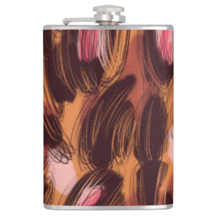 Leopard Spots African Animal Pattern Hip Flask