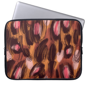 Leopard Spots African Animal Pattern Laptop Sleeve