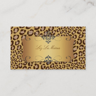Leopard spots aux naturelle / business cards