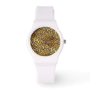 Leopard Spots Camouflage Pattern Painting Watch