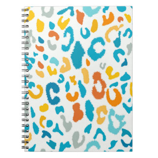 Leopard Spots: Colourful Vintage Texture. Notebook