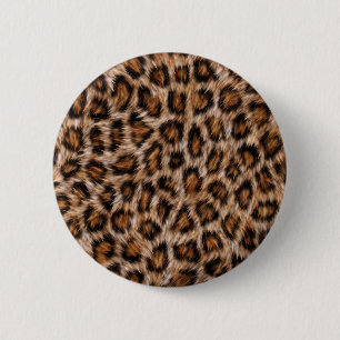 Leopard Spots Fur Jaguar Animal Cat skin Pattern.j 6 Cm Round Badge