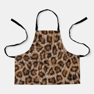 Leopard Spots Fur Jaguar Animal Cat skin Pattern.j Apron