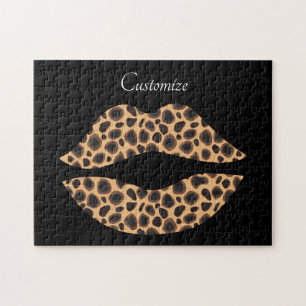 Leopard Spots Lipstick Kiss Thunder_Cove Jigsaw Puzzle