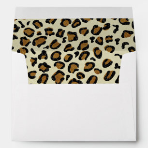 Leopard Spots Pattern Inside Personalised Envelope