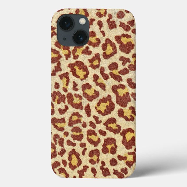 Leopard Spots Ultrasuede Look Case-Mate iPhone Case (Back)