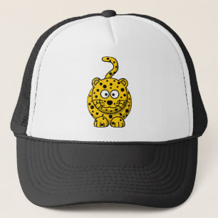 Leopard Spots Yellow Wildlife Safari African Trucker Hat