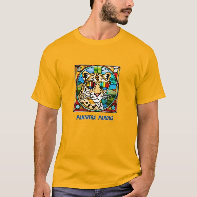 Leopard Stained Glass T-Shirt (Front)