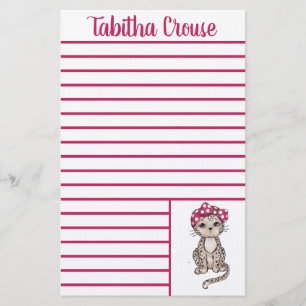 Leopard Stationery