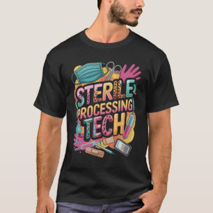 Leopard Sterile Processing Tech SPD Tech Week Nurs T-Shirt