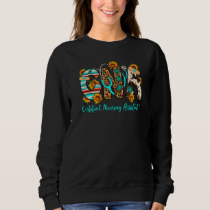 Leopard Stethoscope Love CNA Life Nurse Life Weste Sweatshirt