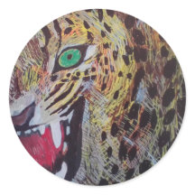 LEOPARD STICKERS BY PAULA REILLY.