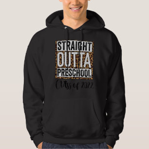 Leopard Straight Outta Preschool Kids Boys 2022 Gr Hoodie