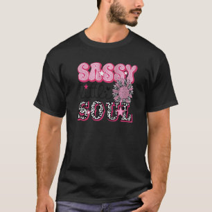 Leopard Sunflower Sassy Little Soul Western Countr T-Shirt