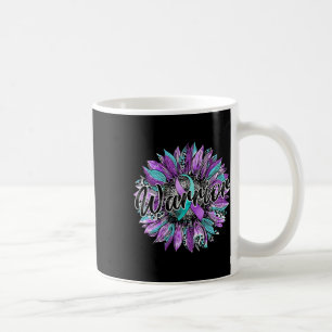 Leopard Sunflower Warrior Teal And Purple Suicide Coffee Mug