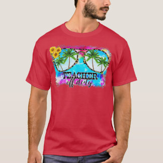 Leopard Sunglasses Teacher Off Duty Last Day Of Sc T-Shirt