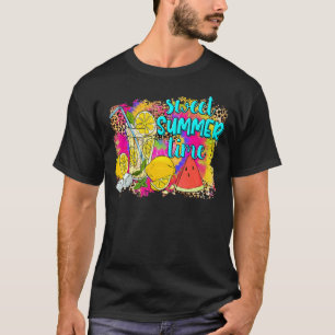 Leopard Sweet Summer Time Beach Vacation Lemonade T-Shirt