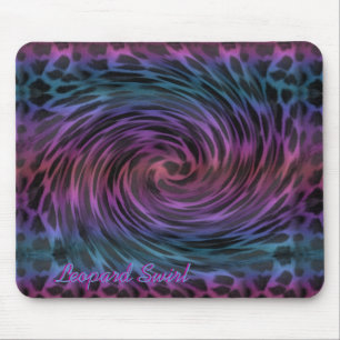 Leopard Swirl Mouse Pad