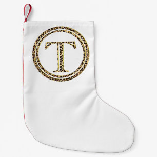 Leopard T Small Christmas Stocking