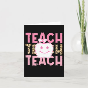 Leopard Teacher Appreciation Teach With Love Teach Card