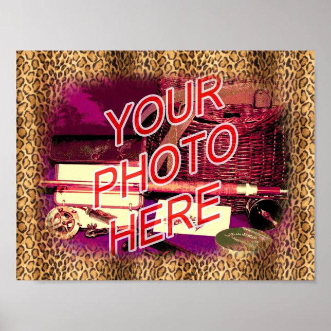 Leopard Template Frame Poster (Front)