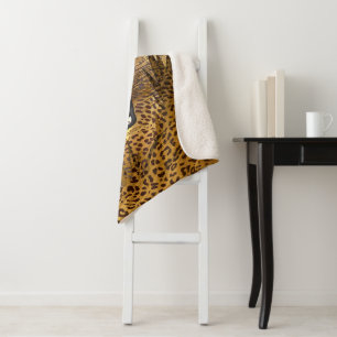 Leopard Territory 1 Sherpa Blanket