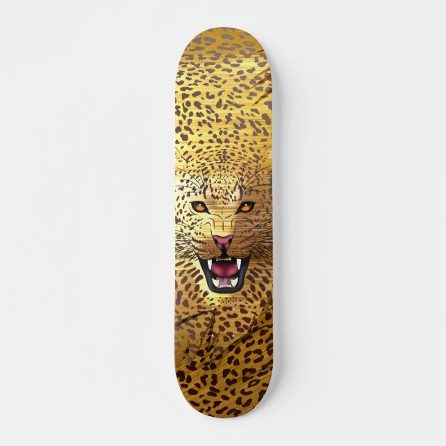 Leopard Territory 1 Skateboard (Front)