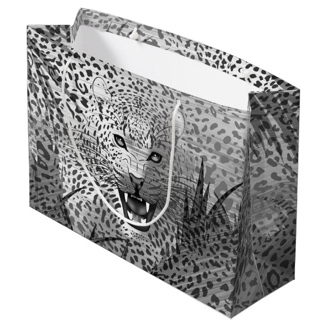 Leopard Territory 2 Large Gift Bag (Back Angled)