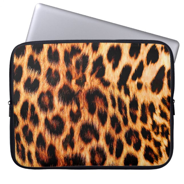 Leopard texture, African animal seamless pattern. Laptop Sleeve (Front)