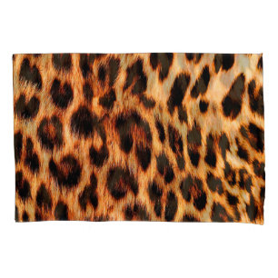 Leopard texture, African animal seamless pattern. Pillowcase