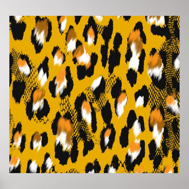 Leopard Texture Animal Print Background (Front)