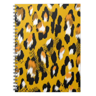 Leopard Texture Animal Print Background Notebook