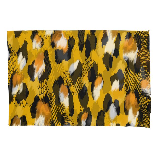 Leopard Texture Animal Print Background Pillowcase (Front)