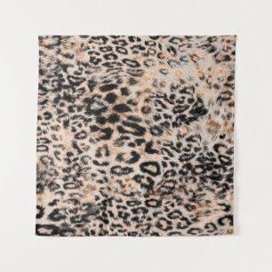 Leopard texture, leopard animal print pattern tapestry