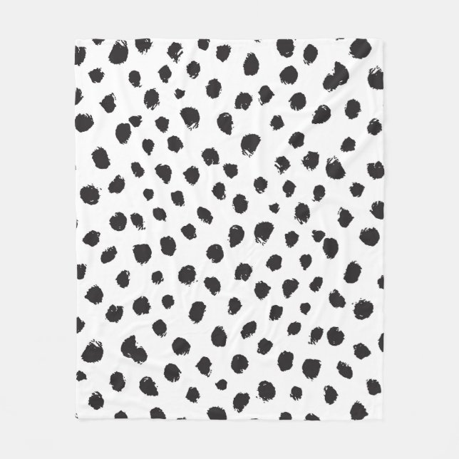 Leopard Texture: Vintage Seamless Pattern. Fleece Blanket (Front)
