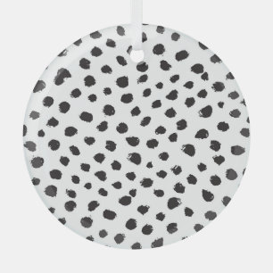 Leopard Texture: Vintage Seamless Pattern. Glass Tree Decoration