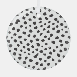 Leopard Texture: Vintage Seamless Pattern. Glass Tree Decoration