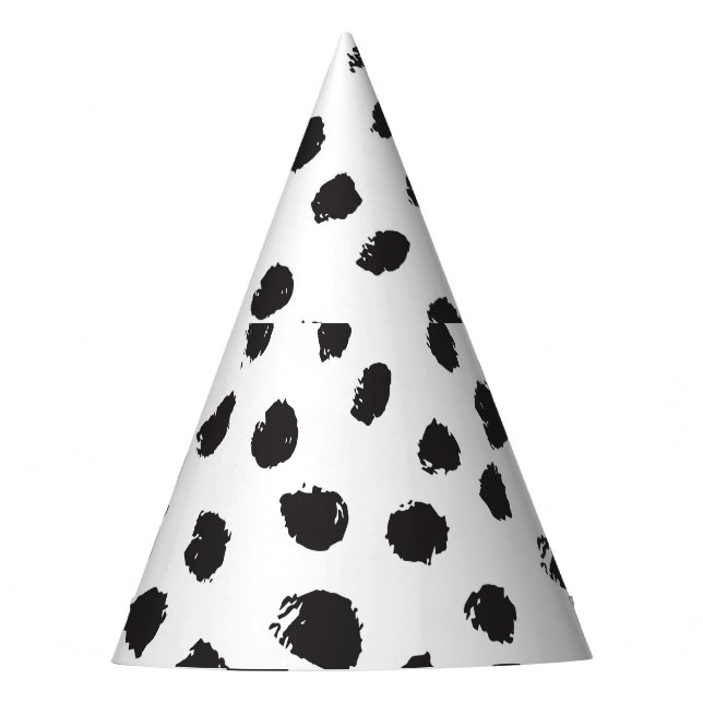 Leopard Texture: Vintage Seamless Pattern. Party Hat (Front)