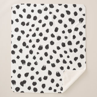 Leopard Texture: Vintage Seamless Pattern. Sherpa Blanket