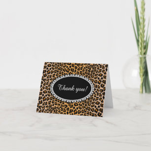 Leopard Thank You Card