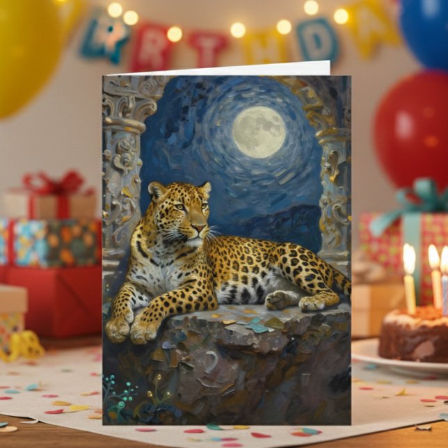 Leopard Themed Happy Birthday  Card (Creator Uploaded)