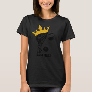 Leopard This Queen Was Born In December Happy Birt T-Shirt