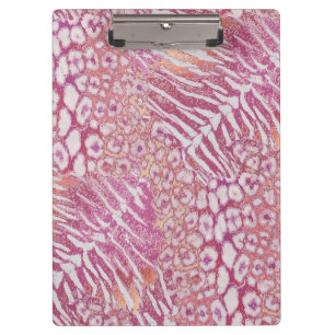 Leopard tiger skin trendy clipboard